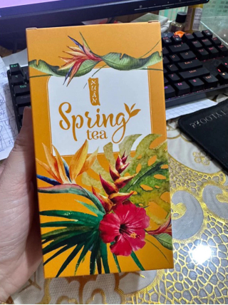 Vỏ hộp đựng trà, chè spring gói quà Tết Mẫu Mới