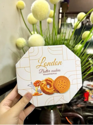 Bánh quy lục giác London hộp giấy - Date xa