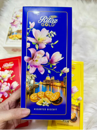 Bánh quy RITAZ hộp giấy - bánh quy dài - bánh cookie dài làm giỏ quà tết - Date mới