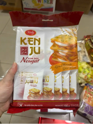 Bánh quy kem dẻo Nougat 186g