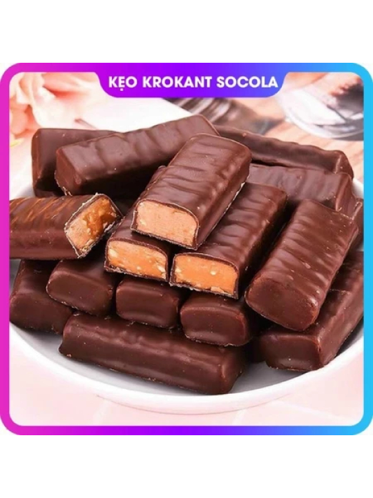 Kẹo Tím Krokant Socola Hạnh Nhân 400gr ( NGÀY IN TRÊN BAO BÌ LÀ NGÀY SẢN XUẤT )