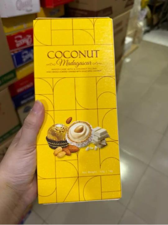 Bánh hộp giấy Socola Coconut Hàng Gói Tết 2025