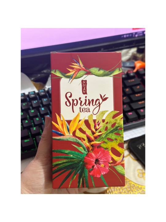 Vỏ hộp đựng trà, chè spring gói quà Tết Mẫu Mới