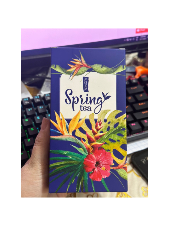 Vỏ hộp đựng trà, chè spring gói quà Tết Mẫu Mới