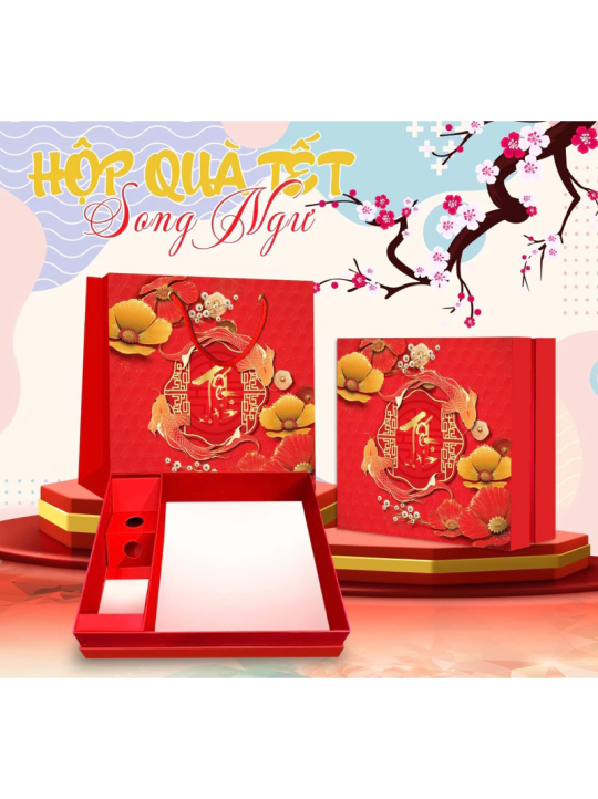 Set Quà Tông Đỏ Sang Trọng