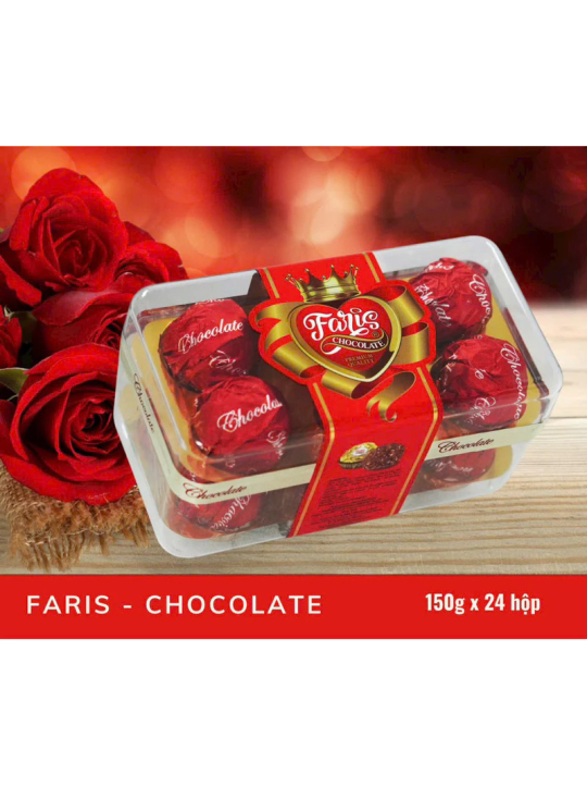 Socola hạt phỉ Faris HongKong 208g, chocolate, sô cô la ( 16 viên)