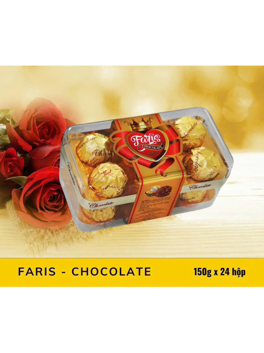 Socola hạt phỉ Faris HongKong 208g, chocolate, sô cô la ( 16 viên)