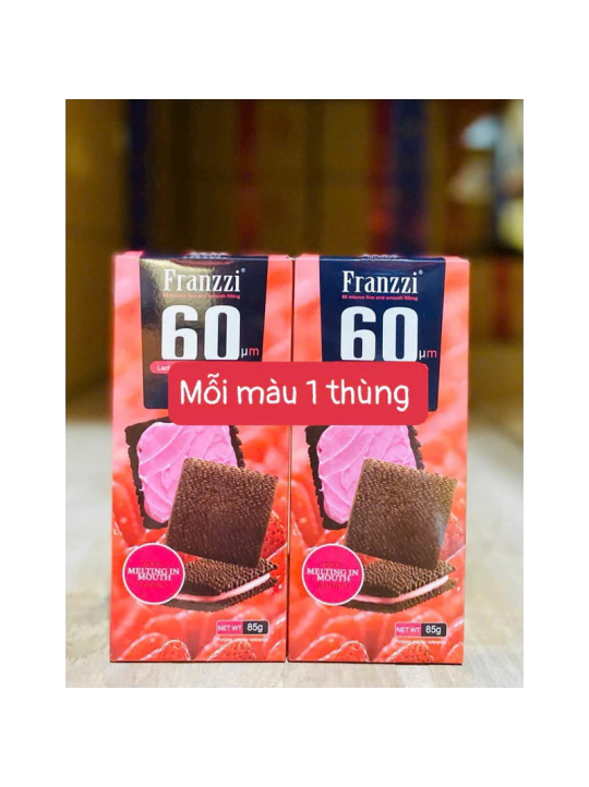 Bánh quy socola kem ít đường Frazzi 85gr - Date xa gói quà Tết đẹp