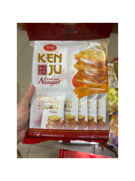 Bánh quy kem dẻo Nougat 186g