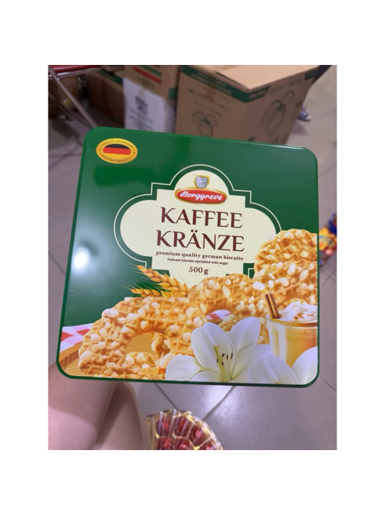 Bánh quy BORGGREVE Kaffee Kranze 500g Chính hãng