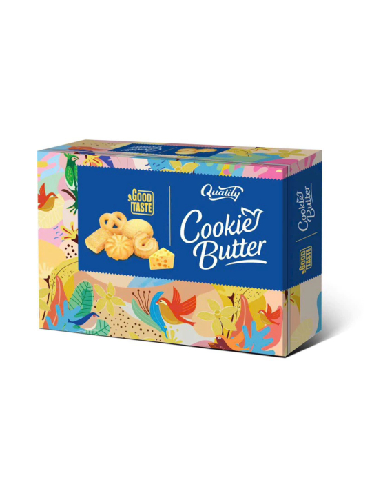 Bánh Quy Bơ Butter Cookies Chống lưng lẵng quà Tết 2025 HỘP GIẤY