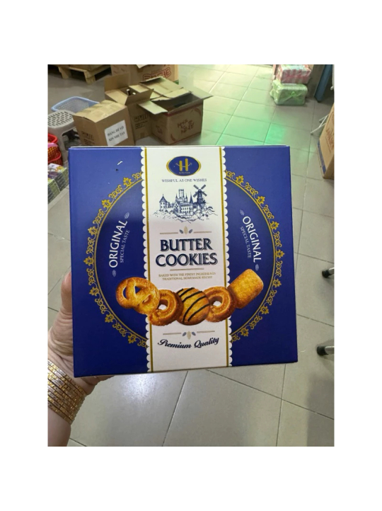 Bánh quy Butter Cookies hộp giấy vuông nhỏ