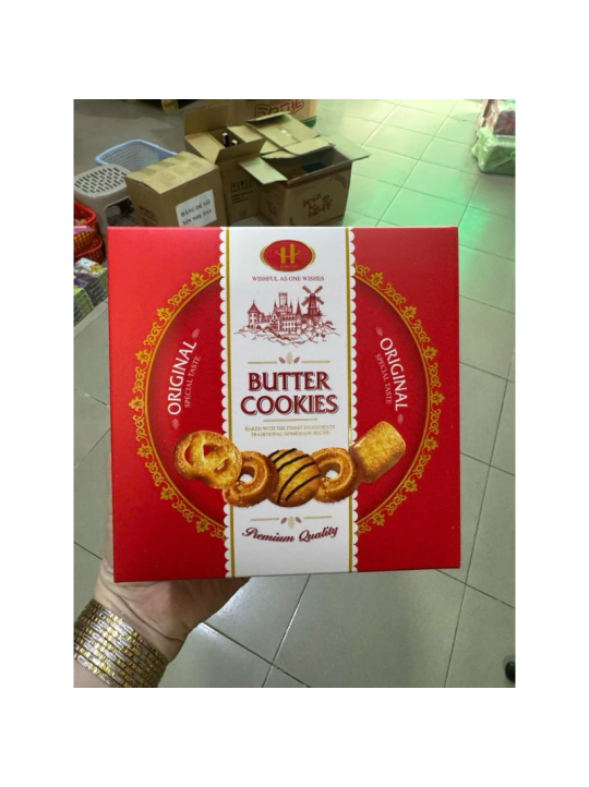 Bánh quy Butter Cookies hộp giấy vuông nhỏ