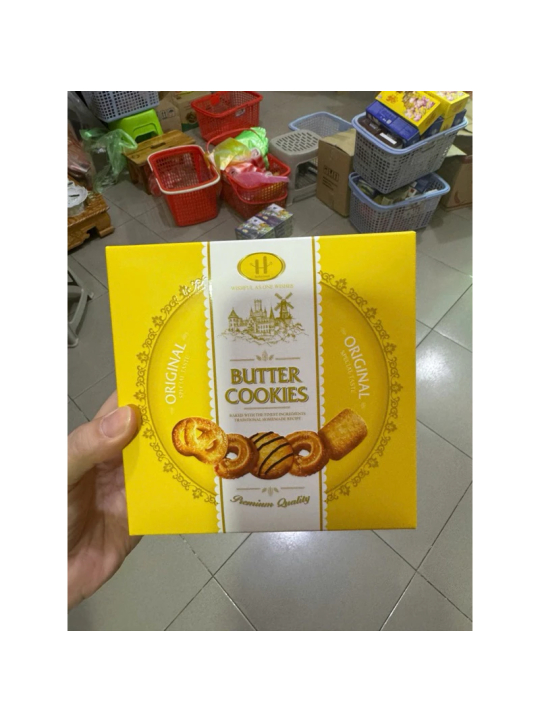 Bánh quy Butter Cookies hộp giấy vuông nhỏ