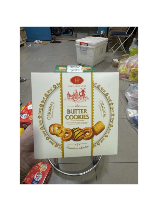 Bánh quy Butter Cookies hộp giấy vuông nhỏ