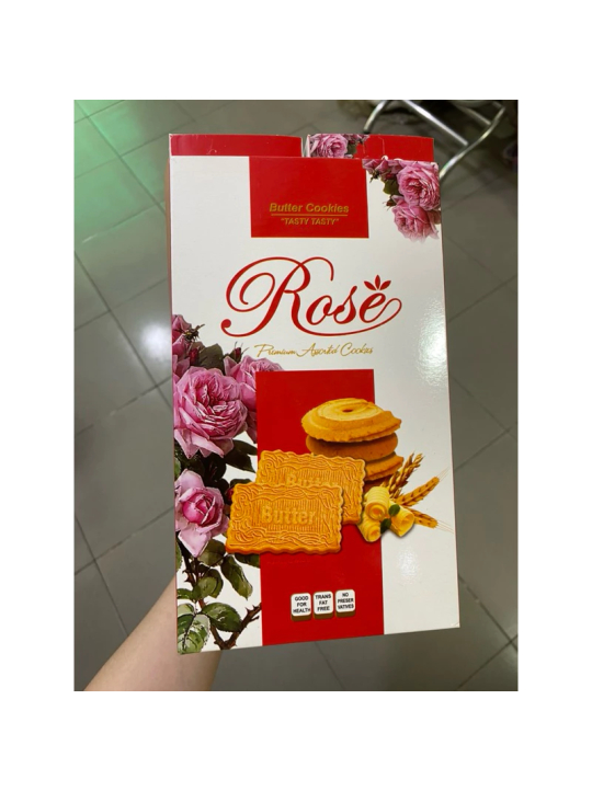 Lốc 12 hộp bánh quy Rose hộp giấy