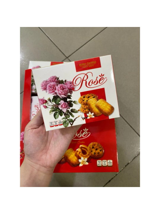 Lốc 12 hộp bánh quy Rose hộp giấy