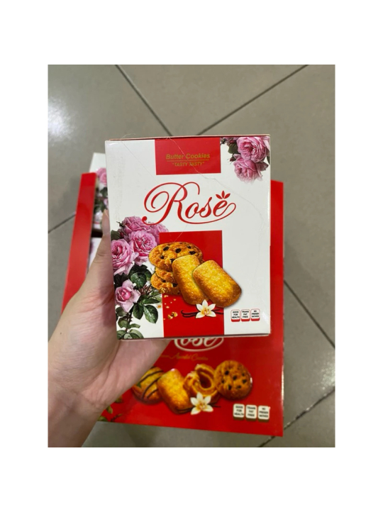 Lốc 12 hộp bánh quy Rose hộp giấy